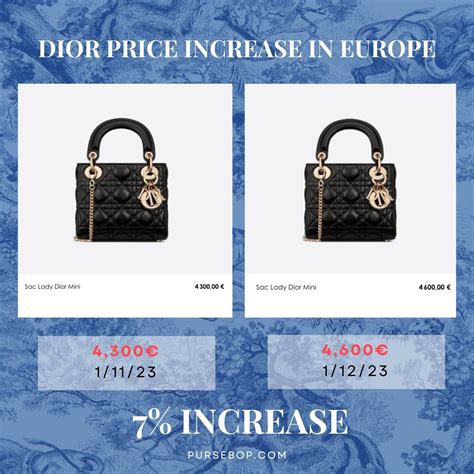 lady dior price europe 2022|lady dior outlet.